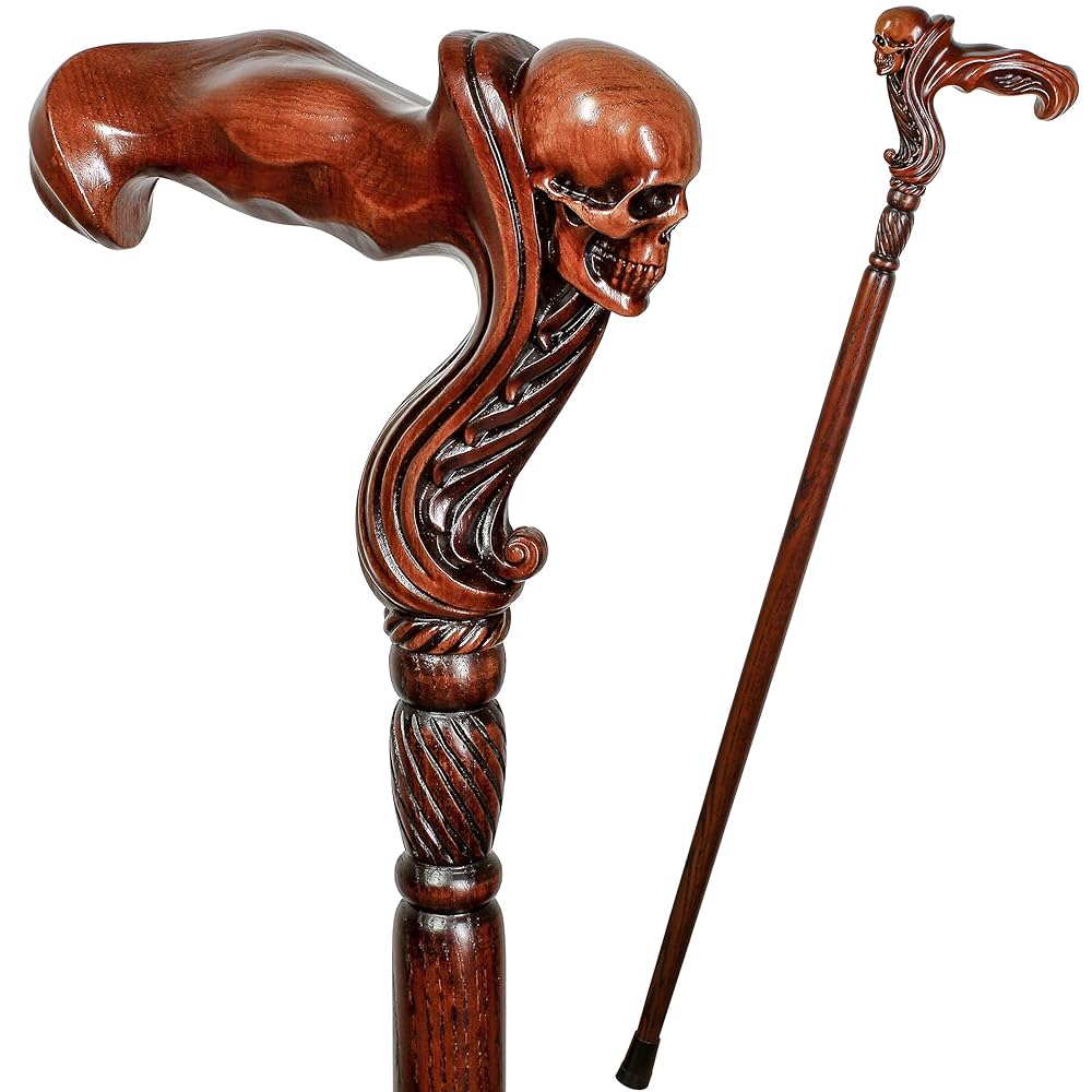 手彫り杖 Amazon | Handicraftviet 手彫り 蛇の杖 木製杖 15インチ 魔術